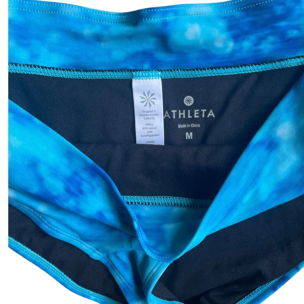 Athleta Blue Bali Pura tie dye blue tankini top &‎ Bali Dolphin Swim Bottoms SET - Picture 14 of 16
